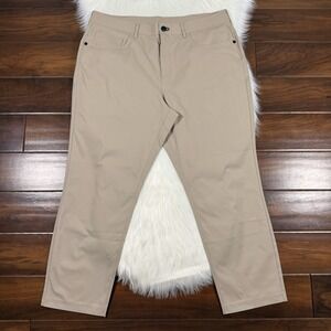 Public Rec Men's Size 36 Khaki Stretch Five Pocket Chino Pants - Short